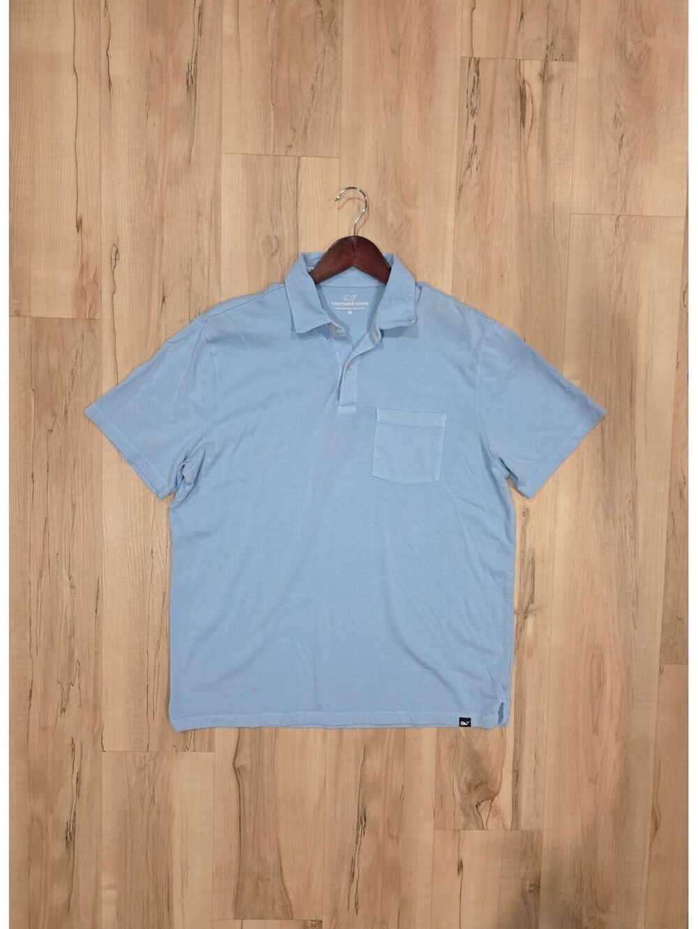 Vineyard Vines Men's Light Blue Cotton Polo Shirt Size M